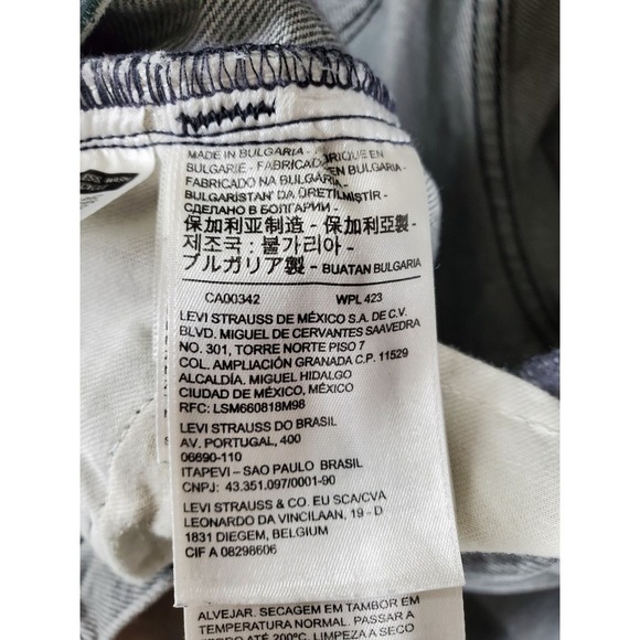 Levis Made Crafted Column Pant Jean Wmn 26x30 Gray Hi Rise Organic Cotton(28x30) - Picture 10 of 15